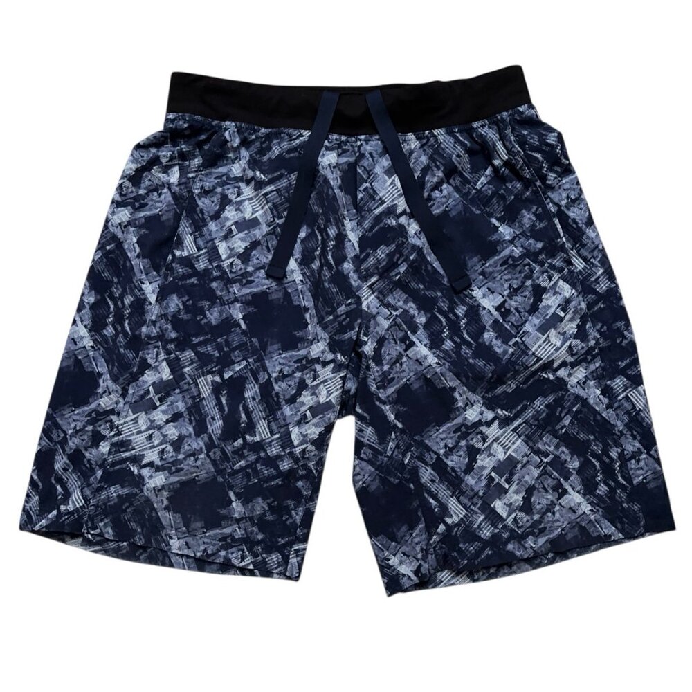 Lululemon Shorts Mens L Core City Downtown Cityscape Linerless 11" Inseam Blue